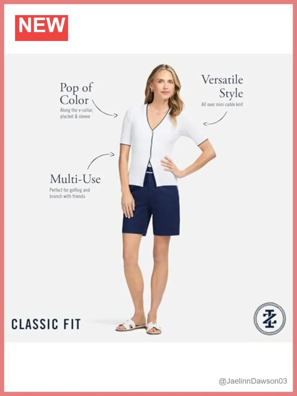 Mini Cable Knit Button Cardigan Sweater Short Sleeve V-Neck Classic Fit